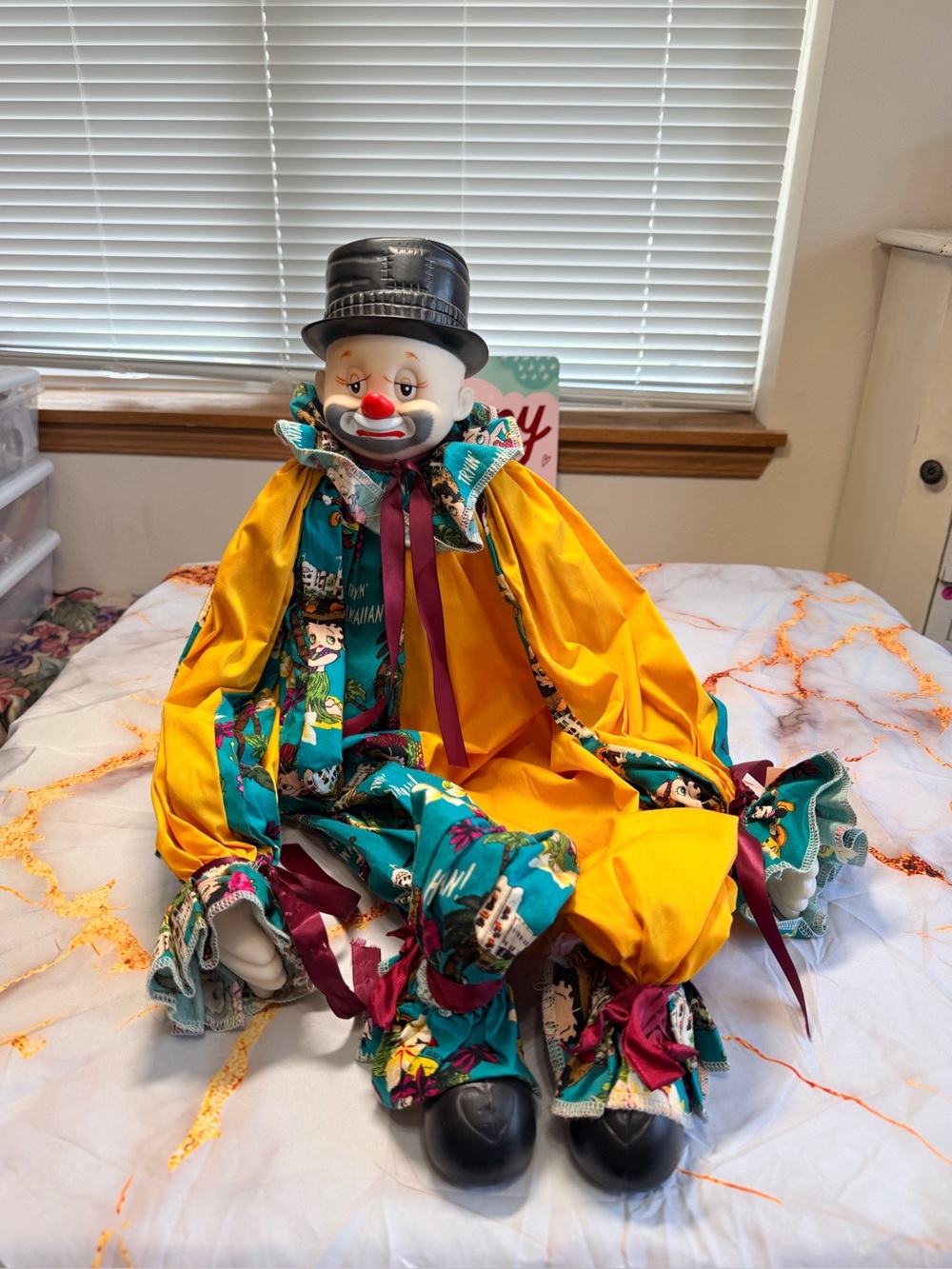 Chrissy’s Huggables Plus porcelain clown